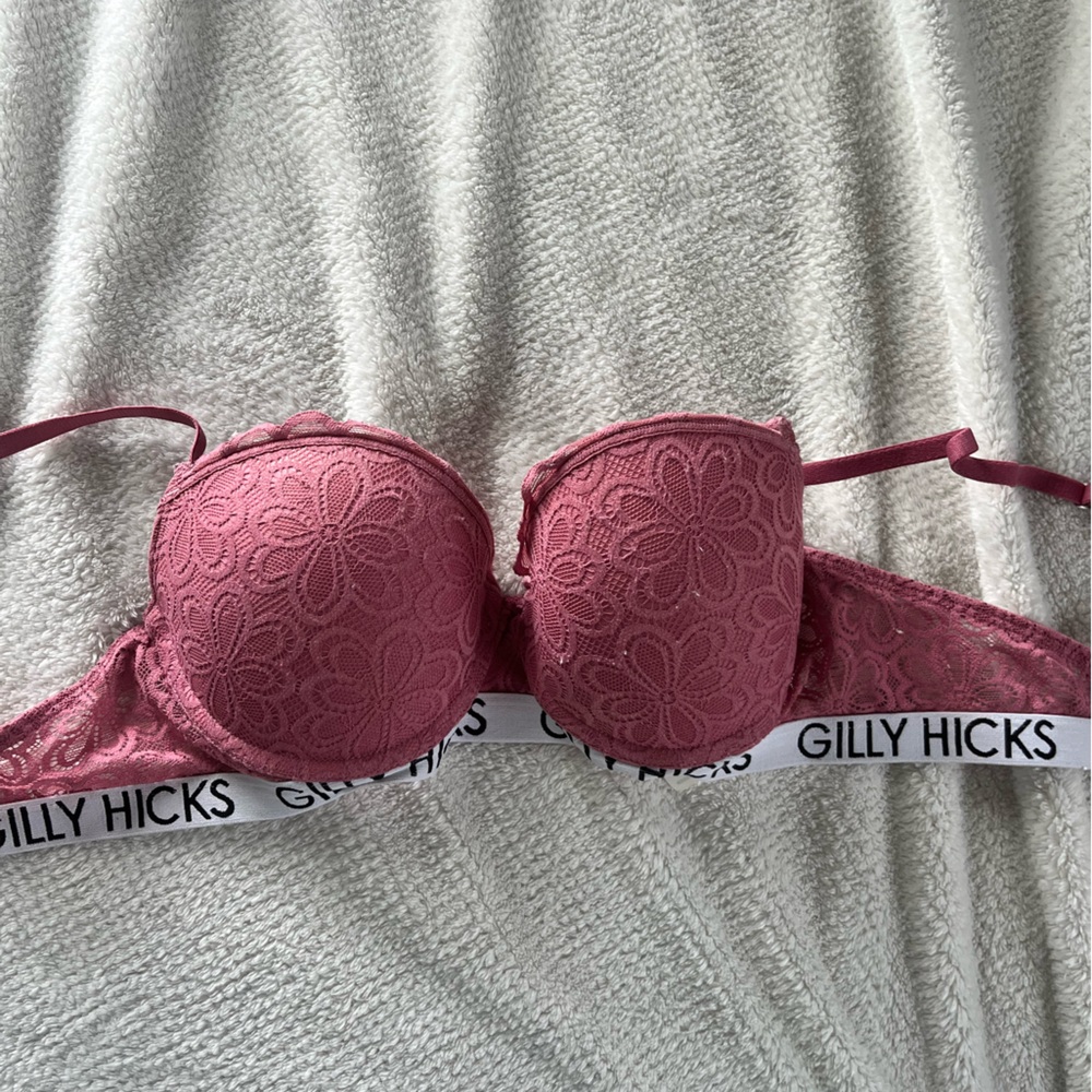 Pink Gilly Hicks Push Up Bra Size 34A